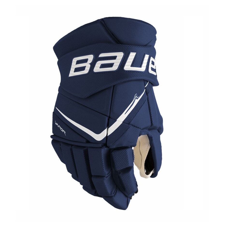 Bauer Hokejové rukavice Bauer Vapor FlyPro S25 SR, tmavě modrá, Senior, 14"