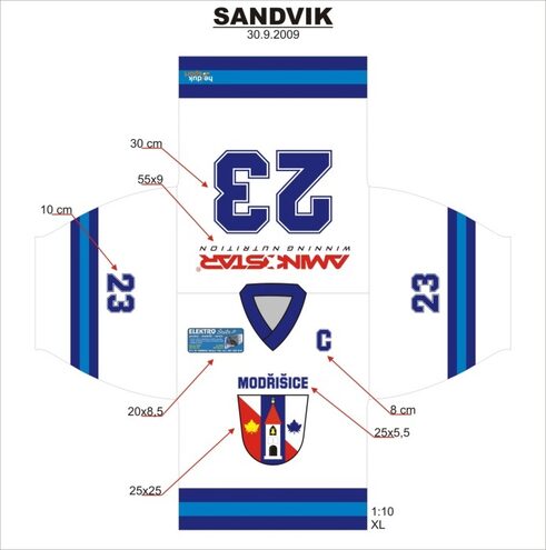 Dres hokejový - sublimace