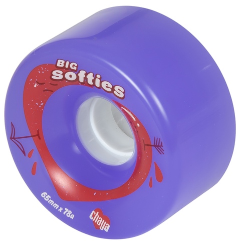 Kolečka Chaya Big Softies Clear Purple (4ks)