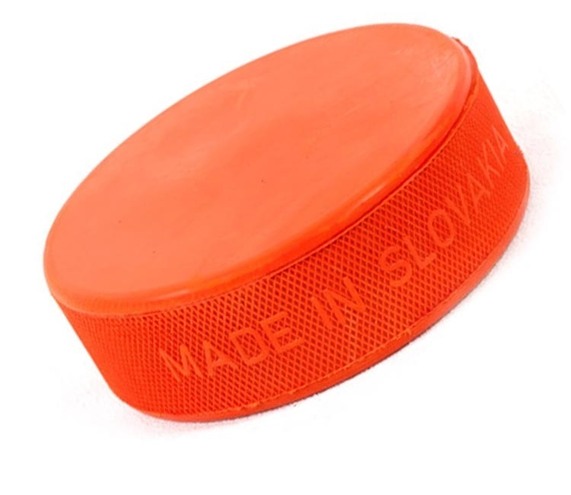 Hokejový puk oranžový těžký