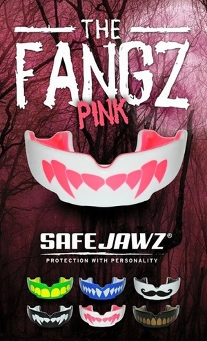 Teeth protector Safe Jawz Extro Series Fangz Pink