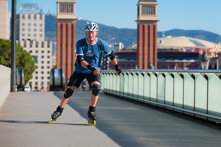 Kolečkové brusle Playlife Lancer Black 84