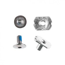 Spare screws Powerslide Next Cuff Screw Set Silver (2pcs)