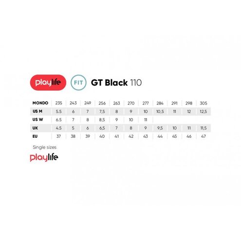 Kolečkové brusle Playlife GT Black 110