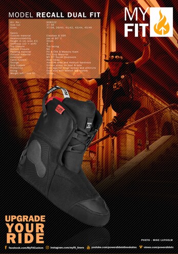 Botička Powerslide MY FIT Recall Dual Fit Liner