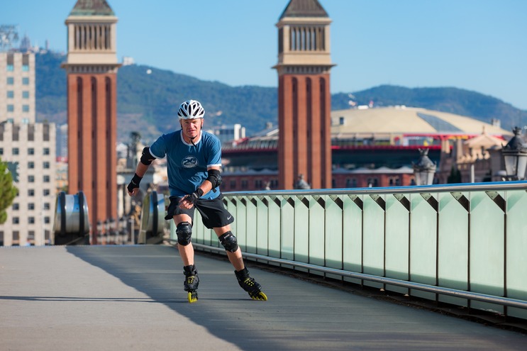 Kolečkové brusle Playlife Lancer Black 84