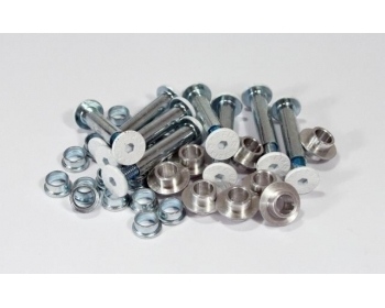 Spare screws Powerslide Kizer Type M and Type X Axle Set White (8pcs)