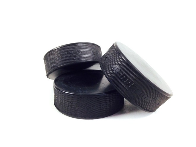 Hockey puck black official