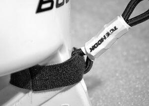 Set Toe Hook to hook goalie pads to skates