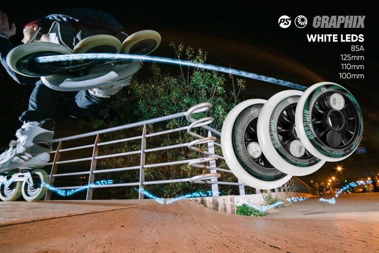 Kolieska Powerslide Graphix White (1ks)