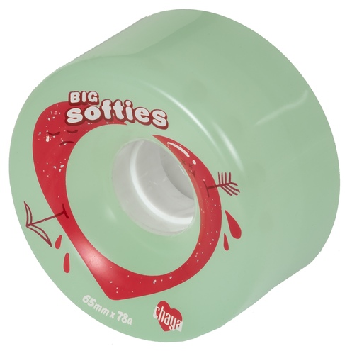 Kolečka Chaya Big Softies Clear Teal (4ks)