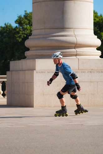 Kolečkové brusle Playlife Lancer Black 84