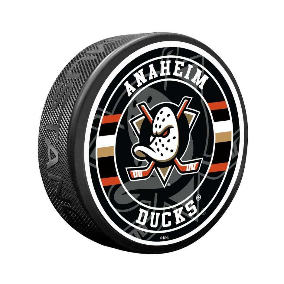 Fanouškovský puk Mustang NHL Spotlight Design – Anaheim Ducks