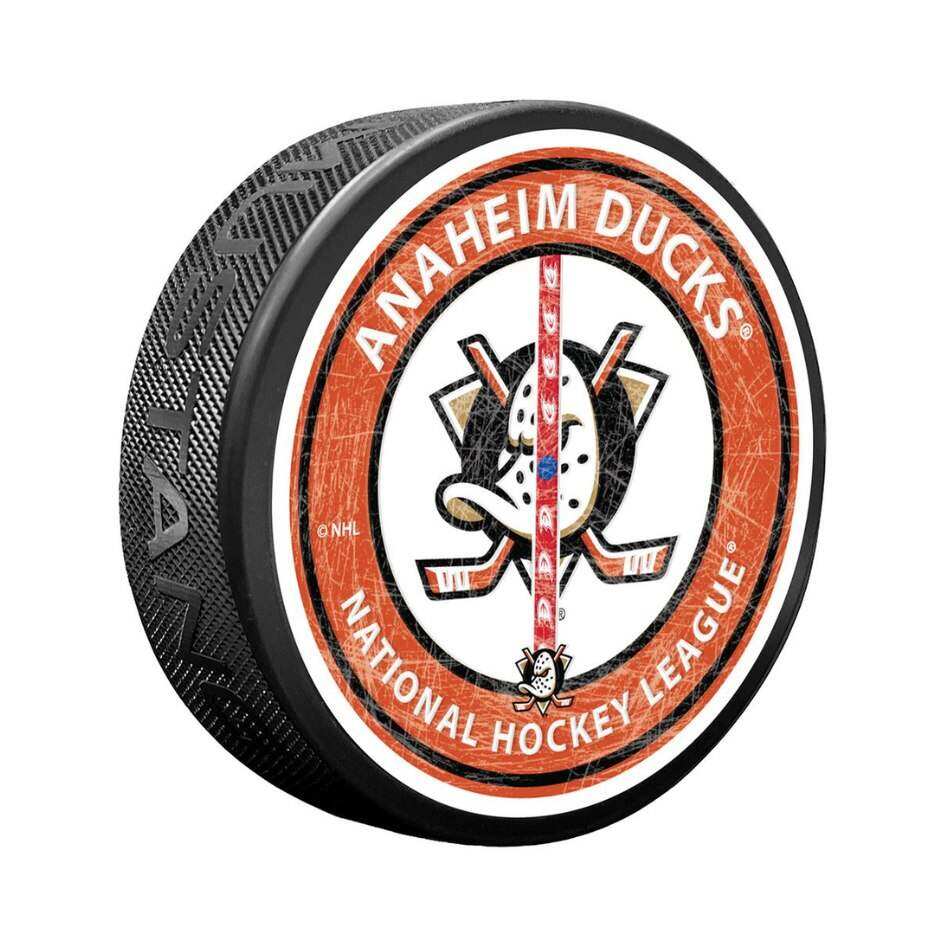 Fanouškovský puk Mustang NHL Center Ice Puck – Anaheim Ducks